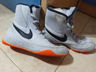 Botas Boxeo Nike Talla 41 Gris Naranja