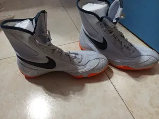 Botas Boxeo Nike Talla 41 Gris Naranja