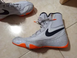 Botas Boxeo Nike Talla 41 Gris Naranja