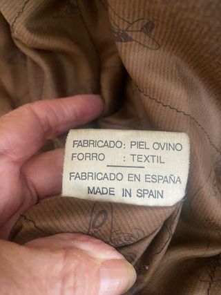 Cazadora de cuero hombre marrón