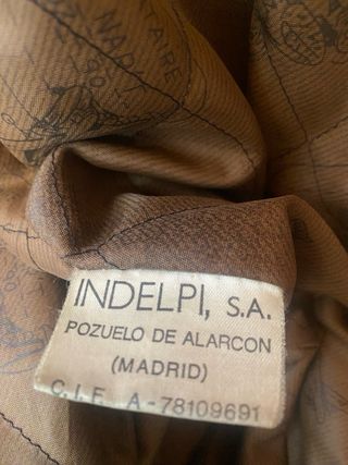 Cazadora de cuero hombre marrón