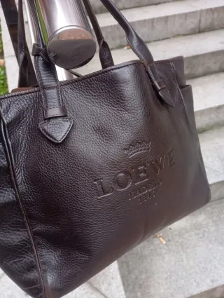 Bolso Loewe Marrón Piel