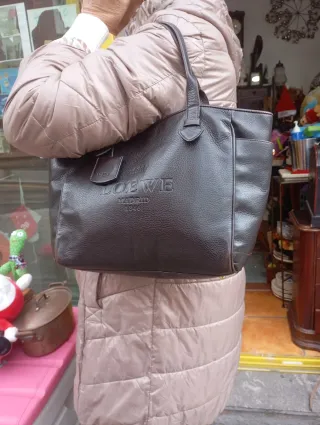 Bolso Loewe Marrón Piel
