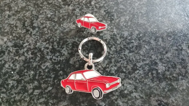 Ford Escort mk1 Llavero y Pin