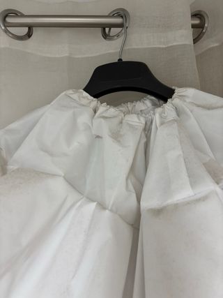 Cancán blanco volantes  fallera