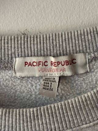 Sudadera oversize Gris Pull&Bear Talla S