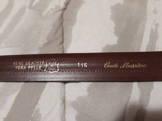 Cintura marrone Conte Massimo in vera pelle