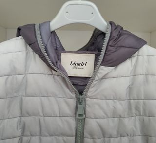 Giacca Piumino Blugirl Blumarine Donna Grigio Bian