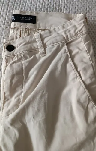 Pantalón chino Zara Man crudo talla 36