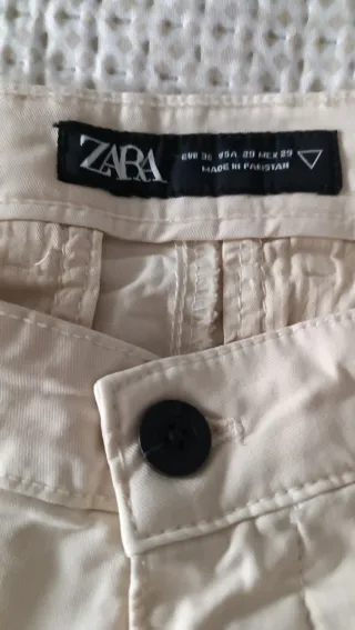 Pantalón chino Zara Man crudo talla 36