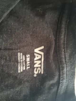 Camiseta Vans Negra Logo Llamas