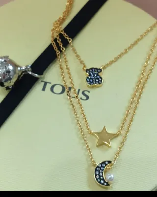 Collar Tous Dorado Oso Estrella Luna