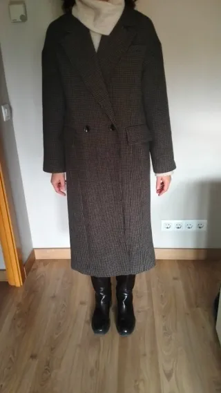 Abrigo Zara cuadros Vichy