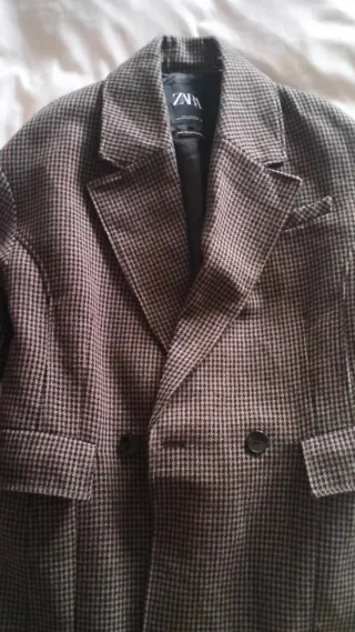 Abrigo Zara cuadros Vichy