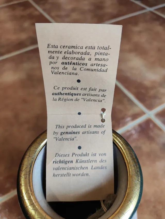 Vaso Ceramer Valencia dipinto a mano