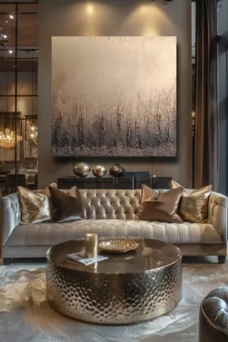 Quadro pintado à mão 100×100