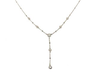 collar plata 925mm con piedra con circonita 21cm