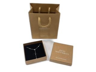 collar plata 925mm con piedra con circonita 21cm