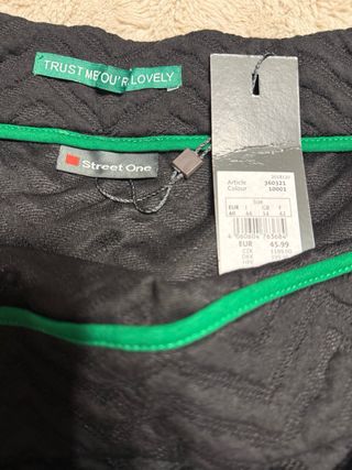 Falda negra Street One talla 40
