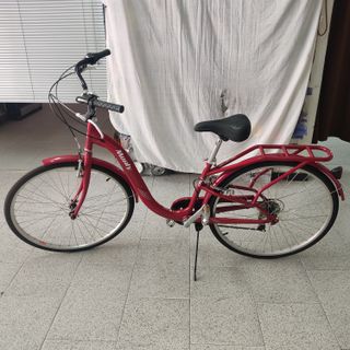 Bicicleta de paseo Monty roja