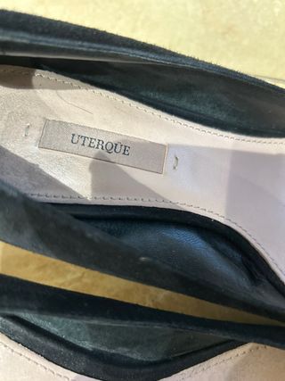 Salones Uterque Joya Negros Talla 38