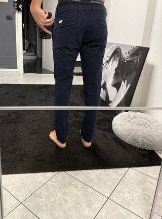 Pantaloni blu uomo Zara