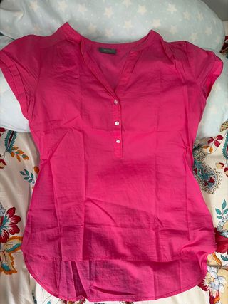 Camisa corta mujer rosa