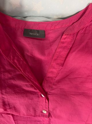 Camisa corta mujer rosa