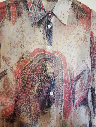 Camicia vintage fantasia paisley taglia unica