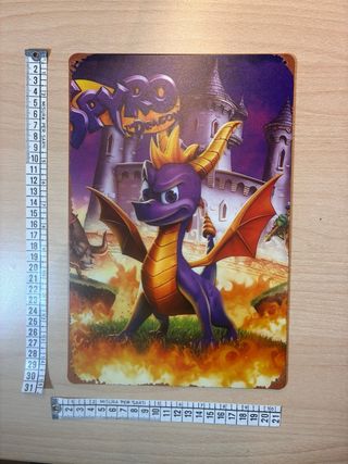 Spyro the Dragon poster alluminio Ps2 Ps3 Ps4