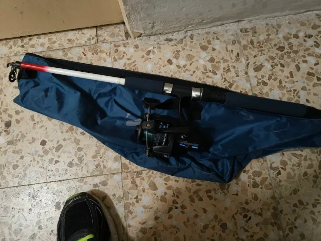 Caña Pescar Caperlan Decathlon con funda