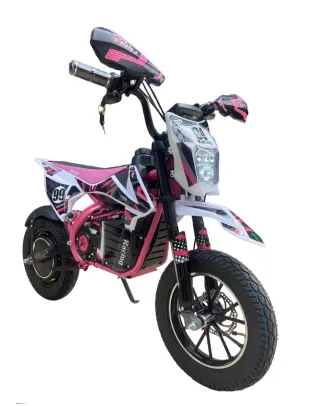 Moto Cross Eléctrica Infantilcon pantlma y luz 36V