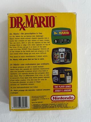 Dr. Mario Nintendo NES - versión francesa FAH