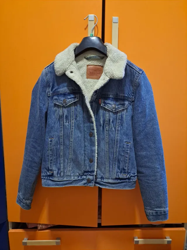 Giacca Levi's denim foderata blu taglia S Woman
