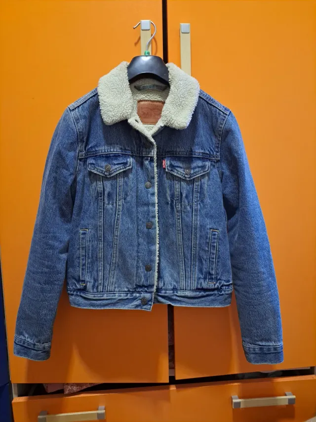 Giacca Levi's denim foderata blu taglia S Woman