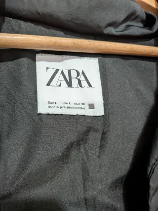 Chaqueta Zara acolchada negra Talla M