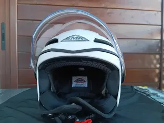 Casco Moto Jet Niño Blanco Talla S.