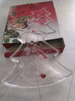 Bandeja Navidad Árbol cristal