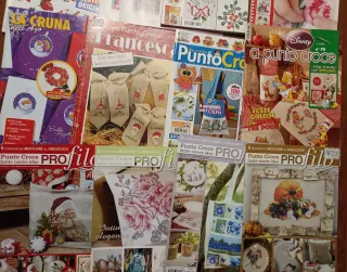 Stock riviste punto croce