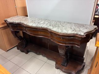 Recibidor madera y mármol SEGUNDA MANO