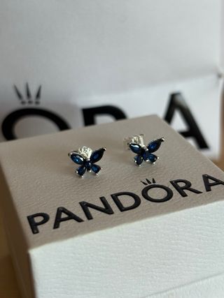 Pendientes Mariposa Azul Pandora