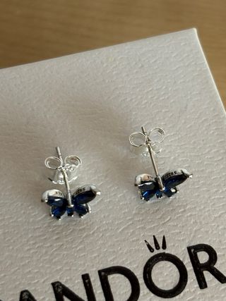 Pendientes Mariposa Azul Pandora