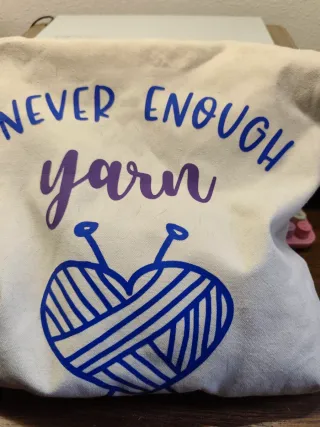 Bolso de tela Never Enough Yarn