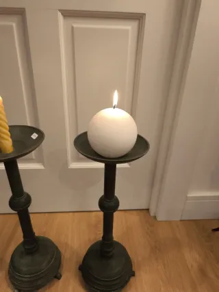 Candelabros Hacheros de Metal