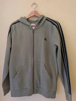 Sudadera Adidas Verde con Cremallera