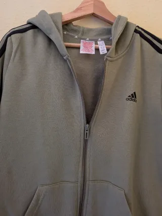Sudadera Adidas Verde con Cremallera