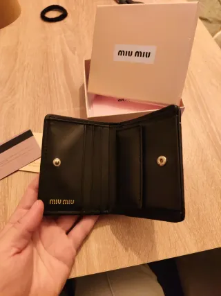 Portafoglio Miu Miu Nero