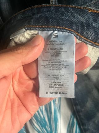 pantalón vaquero g-star original 28/30