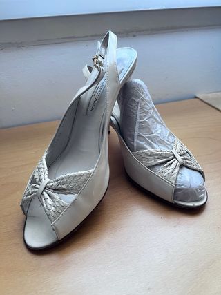 Sandalias Balenciaga Piel Beige Talla 38