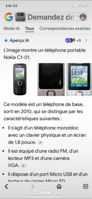 Telefono Mobile Nokia C1 Nero